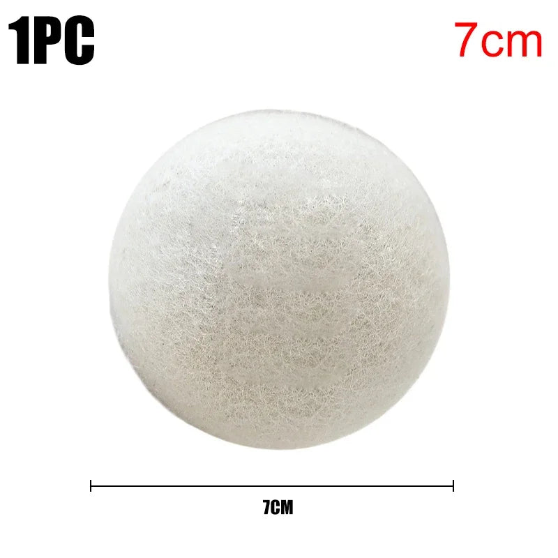 1/3/6PCS Wool Dryer Balls Fabric Virgin Reusable Softener Laundry 5cm Dry Kit Ball Practical Home Washing Balls Wool Dryer Balls